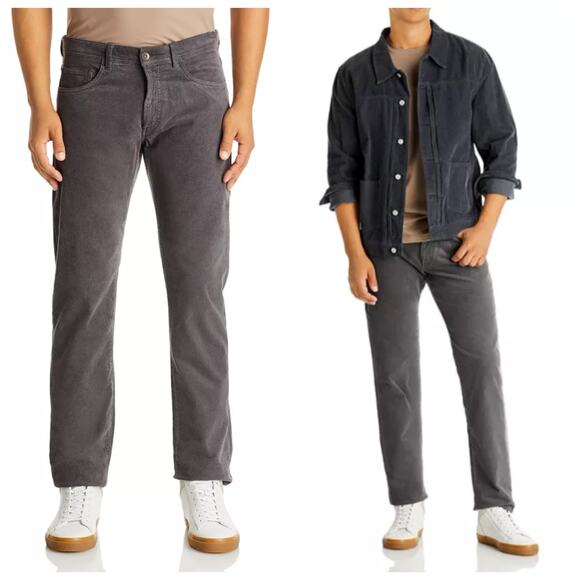 Vince Men’s Dylan 5-pocket Corduroy Pants Size 34 Grey Classic Stretch